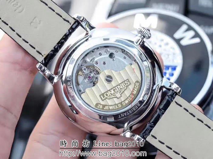 LONGINES浪琴 2018全新簡約商務男士機械腕表 WSS1833